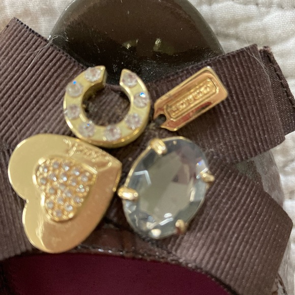 Coach brown patent leather wedge pumps - Picture 5 of 5